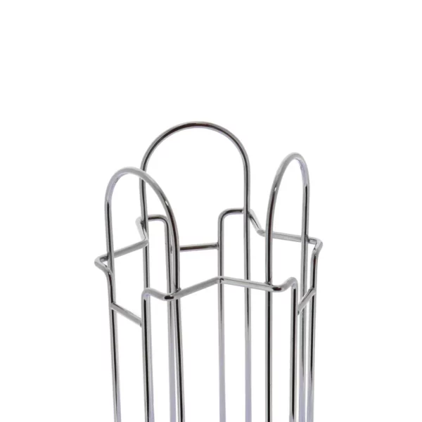 La photo nous montre le haut de la tour de rangement pour dosettes de la marque Home Equipement, en vue agrandie