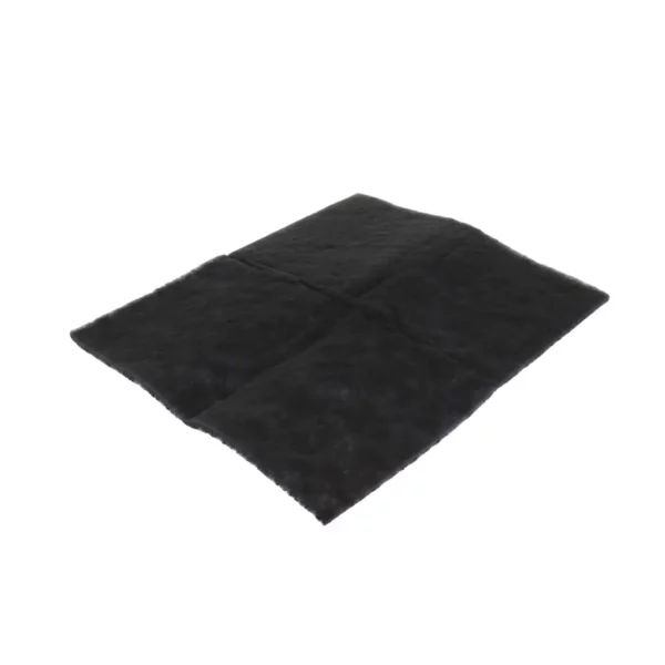 Cette photo nous présente le filtre charbon anti-odeur pour hotte de la marque Home Equipement, vu dans son ensemble et de 3/4 face.