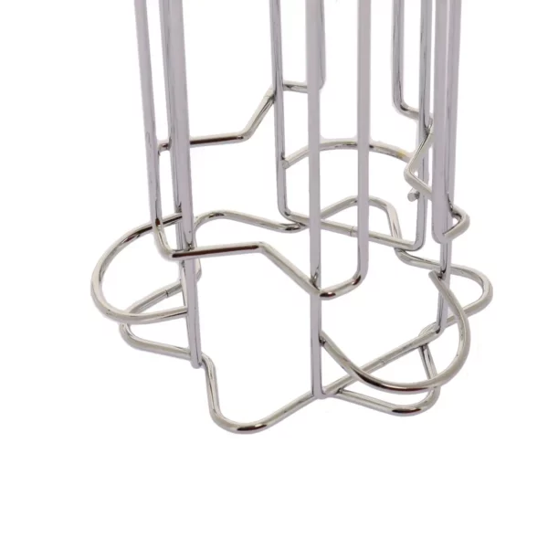 La photo nous montre le bas de la tour de rangement pour dosettes de la marque Home Equipement, en vue zoomée