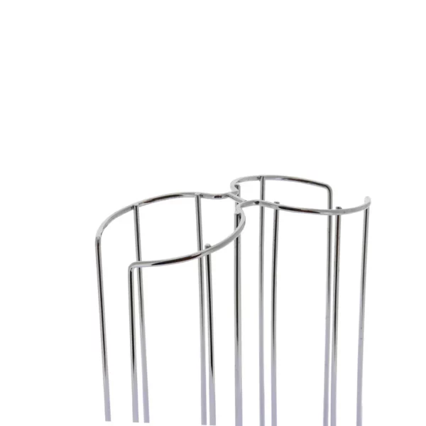 La photo nous montre le haut de la tour de rangement pour dosettes de la marque Home Equipement, en vue agrandie