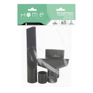 Kit suceurs diametre 32-35mm pour aspirateur, de la marque Home Equipement, de référence A180008 dans son packaging : sachet et cavalier