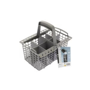 Cette photo nous montre le panier à couverts universel pour lave-vaisselle de la marque Home Equipement avec son étiquette - A62758
