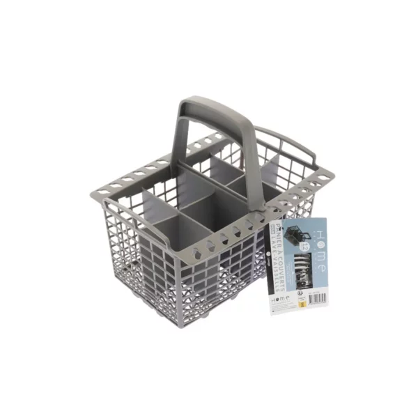 Cette photo nous montre le panier à couverts universel pour lave-vaisselle de la marque Home Equipement avec son étiquette - A62758