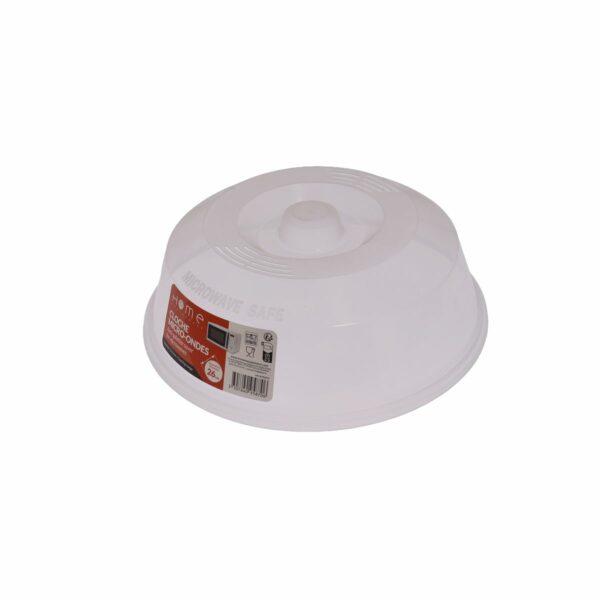 Cette photo montre la cloche de protection pour micro-ondes de référence A95870 dans son ensemble, avec l'étiquette Home Equipement