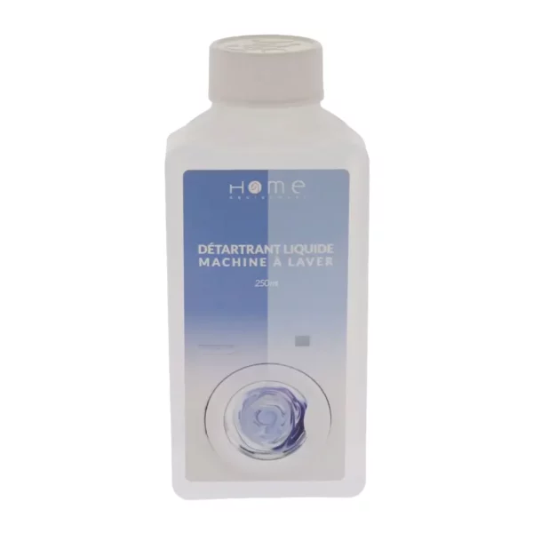 Cette photo nous montre le détartrant liquide 250 ml pour Lave linge de la marque Home Equipement, de référence A95146, en vue de face et dans son ensemble