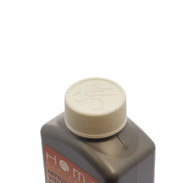 Cette photo nous montre le type de bouchon du produit crème nettoyante pour plaque à induction et vitrocéramique de la marque Home Equipement, référence A92001. C'est un bouchon sécurisé.