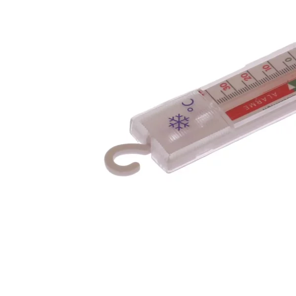 Cette photo montre un zoom du crochet présent sur le thermomètre Home Equipement de référence A95151