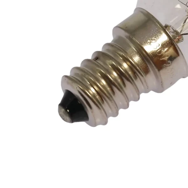 Cette photo montre de manière agrandie la douille de l'ampoule E14 de 25W de la marque Home Equipement pour four - Référence A90947