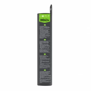 Lot de sacs aspirateur HEHO63+ avec système de filtration multicouche et fermeture hygiénique pour éviter le rejet de poussière. La photo montre le côté droit de la boîte.