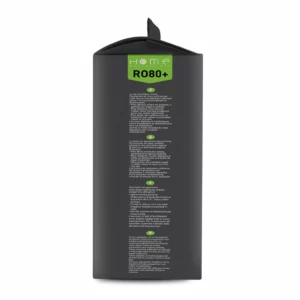 Lot de sacs aspirateur HERO80+ avec système de filtration multicouche et fermeture hygiénique pour éviter le rejet de poussière. La photo montre le côté droit de la boîte.