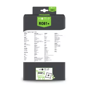 Lot de sacs aspirateur HERO81+ avec système de filtration multicouche et fermeture hygiénique pour éviter le rejet de poussière. La photo montre le verso avec les instructions