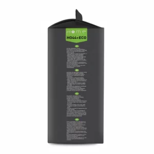 Lot de sacs aspirateur HEHO44+ ECO avec système de filtration multicouche et fermeture hygiénique pour éviter le rejet de poussière. La photo montre le côté droit de la boîte.