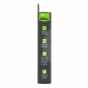 Lot de sacs aspirateur HEHO44+ avec système de filtration multicouche et fermeture hygiénique pour éviter le rejet de poussière. La photo montre le côté gauche de la boîte.