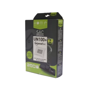 Lot de sacs aspirateur HEUN100+ avec système de filtration multicouche et fermeture hygiénique pour éviter le rejet de poussière.