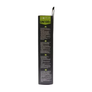 Lot de sacs aspirateur HEUN100+ avec système de filtration multicouche et fermeture hygiénique pour éviter le rejet de poussière. La photo montre le côté droit de la boîte.