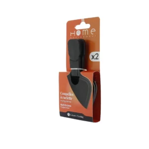 Cette photo nous présente le packaging des coupelles à raclettes triangulaires de la marque Home Equipement.
