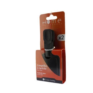 Cette photo nous présente le packaging des coupelles à raclettes carrées de la marque Home Equipement.